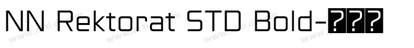 NN Rektorat STD Bold字体转换
